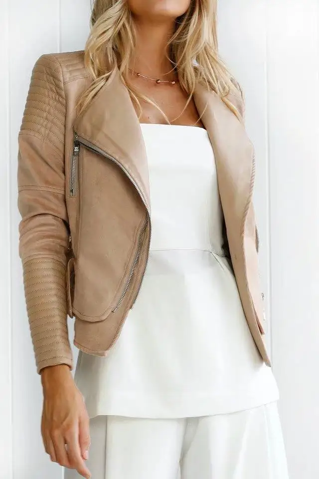 2018 New Hot Women Suede Spliced PU Faux Leather Jackets Lady Autumn Winter Black Matte Motorcycle Zippers Coats Streetwear 4 2018 New Hot Women Suede Spliced PU Faux Leather Jackets Lady Autumn Winter Black Matte Motorcycle Zippers Coats Streetwear 4