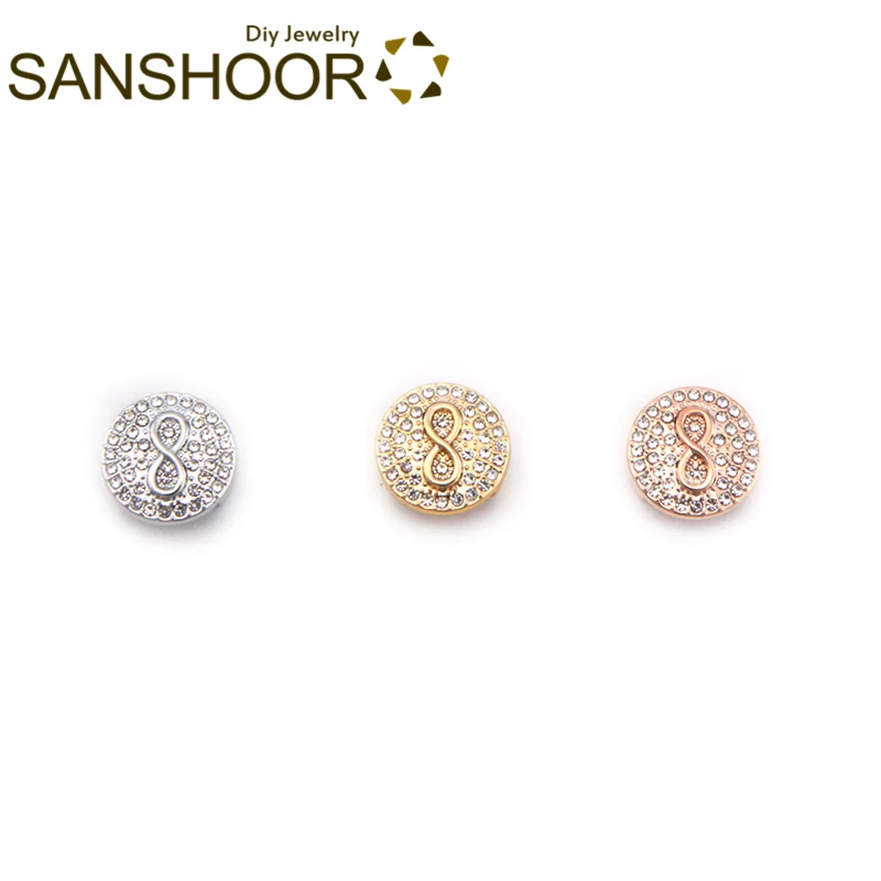 SANSHOOR Crystal Infinity Keeper Round Slide Charms Fit 10mm Wide Wrapped Leather Bracelet For Women Valentine's Day Gifts 3Pcs
SANSHOOR Crystal Infinity Keeper Round Slide Charms Fit 10mm Wide Wrapped Leather Bracelet For Women Valentine's Day Gifts 3Pcs