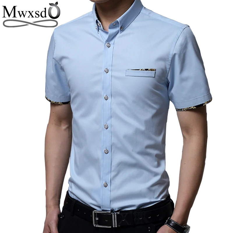 Mwxsd summer Mens short sleeve Shirt Men Slim Fit cotton shirt Male chemise homme Shirt camisas masculina brand clothing 5xl
Mwxsd summer Mens short sleeve Shirt Men Slim Fit cotton shirt Male chemise homme Shirt camisas masculina brand clothing 5xl