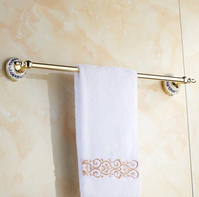 2016 Bathroom Accessories, European luxury Gold Finish Single Towel Bar&Towel Rack /Creative Ceramics Design Style
2016 Bathroom Accessories, European luxury Gold Finish Single Towel Bar&Towel Rack /Creative Ceramics Design Style
