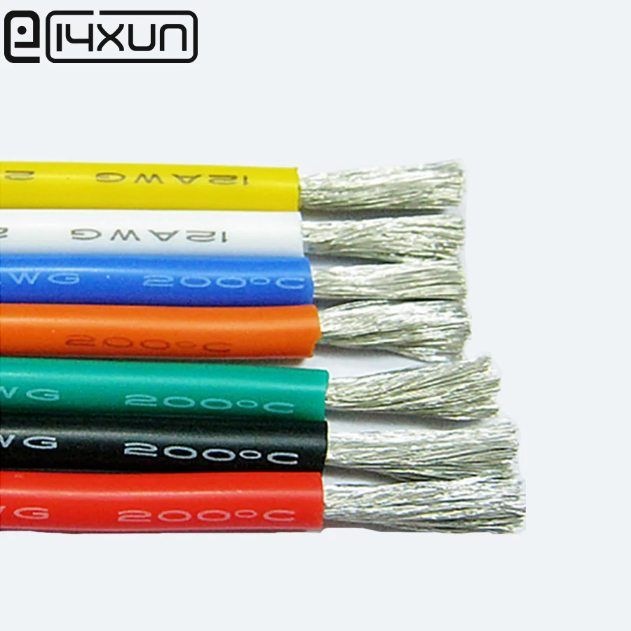 1Meter 12 AWG Flexible Silicone Wire Cable 3.4mm2 High Temperature Max 200 Degrees 600V tinned copper Cable Test Line Wire
1Meter 12 AWG Flexible Silicone Wire Cable 3.4mm2 High Temperature Max 200 Degrees 600V tinned copper Cable Test Line Wire