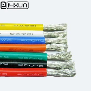 1Meter 12 AWG Flexible Silicone Wire Cable 3.4mm2 High Temperature Max 200 Degrees 600V tinned copper Cable Test Line Wire
1Meter 12 AWG Flexible Silicone Wire Cable 3.4mm2 High Temperature Max 200 Degrees 600V tinned copper Cable Test Line Wire