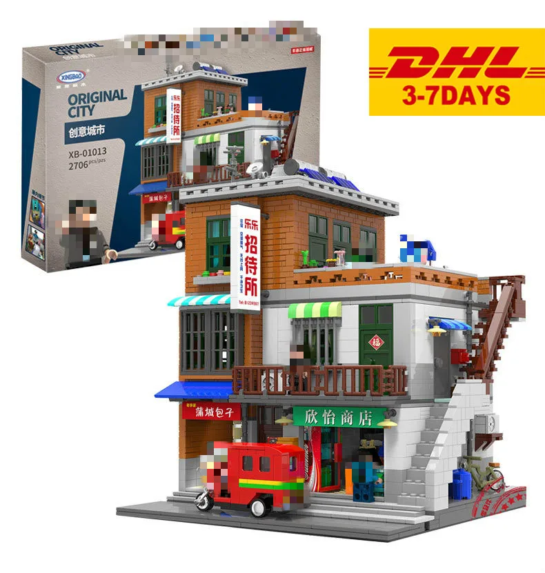 XingBao 01013 Creative MOC City Series The Urban Village Set Compatible with Legoing Building Blocks Bricks Educational Toys
XingBao 01013 Creative MOC City Series The Urban Village Set Compatible with Legoing Building Blocks Bricks Educational Toys