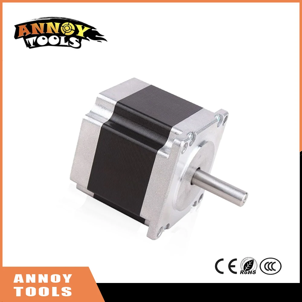 Annoytools Nema23 57hc 3 фазы 1.2 градусов гибридный шаговый двигатель 6.09 В 5.8a 79 мм 15kg. см