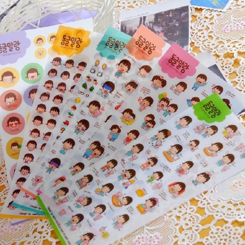 6 Sheets Kawaii PVC Transparent Stickers Cute Girls DIY Scrapbooking Diary Notebook Planner Stickers Cell Phone Decoration Decor
6 Sheets Kawaii PVC Transparent Stickers Cute Girls DIY Scrapbooking Diary Notebook Planner Stickers Cell Phone Decoration Decor