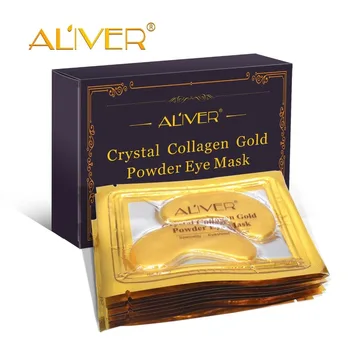 Aliver New Crystal 24K Gold Powder Gel Collagen Eye Mask Gold Eye Mask 10 pairs/p
Aliver New Crystal 24K Gold Powder Gel Collagen Eye Mask Gold Eye Mask 10 pairs/p