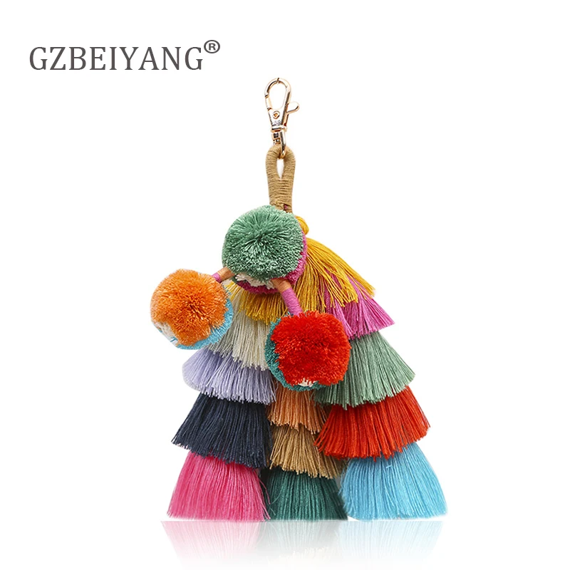 GZBEIYANG Tassel pendant design bohemian handmade hair ball accessories for fashion women creative bags keychain jewelry gifts
GZBEIYANG Tassel pendant design bohemian handmade hair ball accessories for fashion women creative bags keychain jewelry gifts