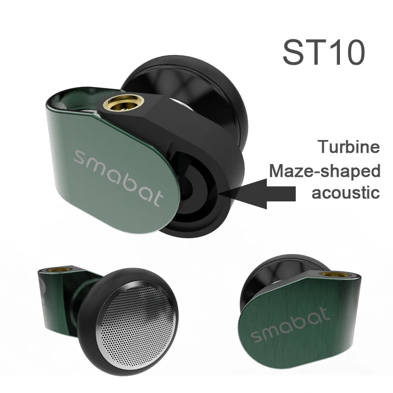 Smabat ST-10 HIFI Metal Earphone 15.4mm Dynamic Driver Smabat Flagship Earbud With Detachable Detach MMCX Cable Ear Hook Earbud
Smabat ST-10 HIFI Metal Earphone 15.4mm Dynamic Driver Smabat Flagship Earbud With Detachable Detach MMCX Cable Ear Hook Earbud