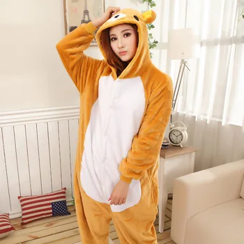 Free Shipping Cartoon Adult Animal Onesies Rilakkuma Clothes Toilet Version Flannel Winter Pajamas Bear Sleepwear Women Jumpsuit
Free Shipping Cartoon Adult Animal Onesies Rilakkuma Clothes Toilet Version Flannel Winter Pajamas Bear Sleepwear Women Jumpsuit