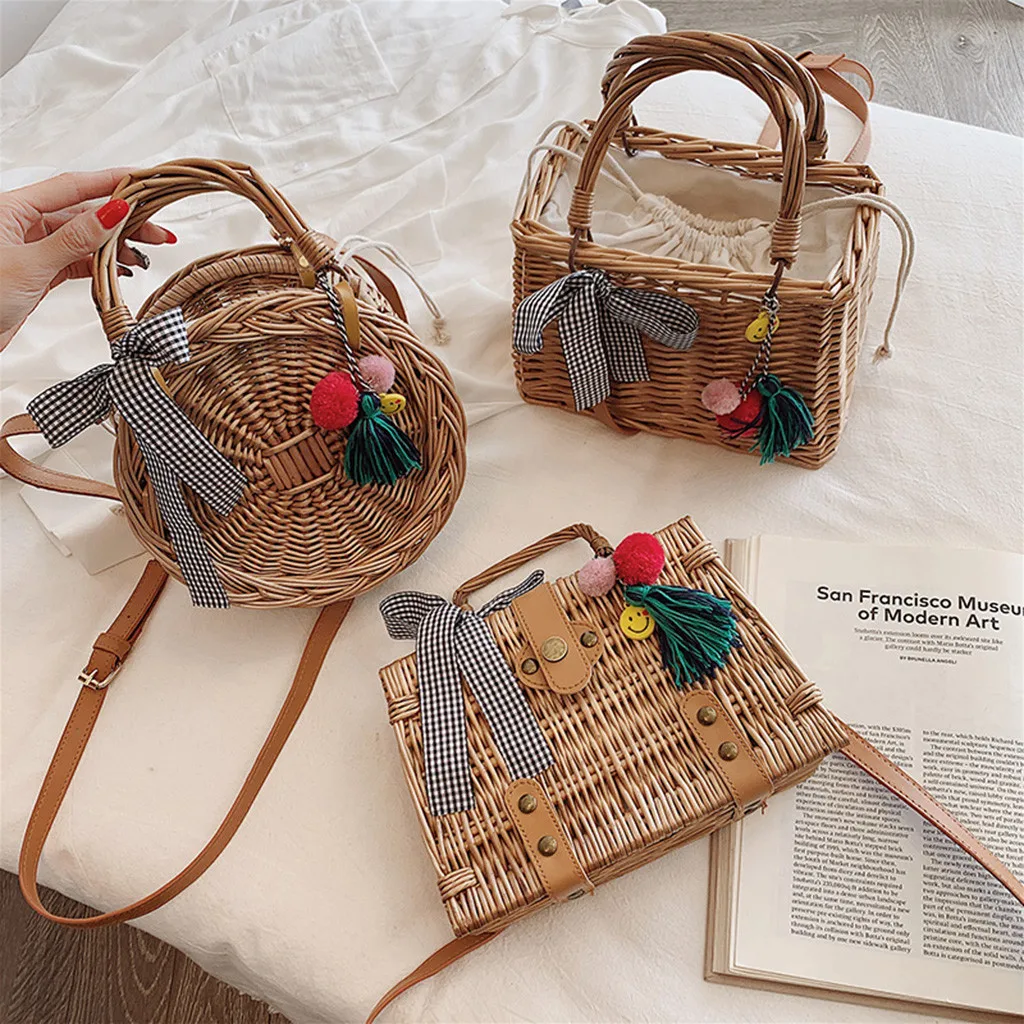 Women Bag Summer Bali Beach Tassel Handbag Smile Bamboo Basket Bucket Bag Small Square Messenger Bags Bohemian Bolsa Femme#5%
Women Bag Summer Bali Beach Tassel Handbag Smile Bamboo Basket Bucket Bag Small Square Messenger Bags Bohemian Bolsa Femme#5%
