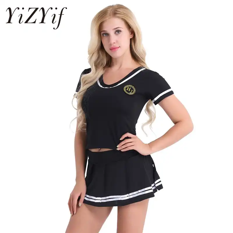 YiZYiF Sexy Women Adult Schoolgirl Student Cosplay Costume ...