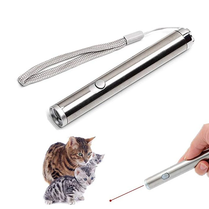 1pc Laser Toys Funny Cat Stick 2 In1 Red Laser Pointer Pen With White LED Light for Children Play Pet Toy for Cat Dog
1pc Laser Toys Funny Cat Stick 2 In1 Red Laser Pointer Pen With White LED Light for Children Play Pet Toy for Cat Dog
