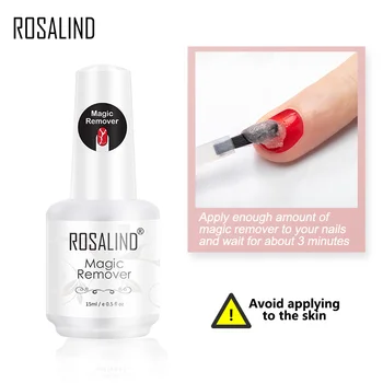 ROSALIN Nail Gel Polish Magic Remover All For Manicure Fast Clean Within 2-3 MINS UV Gel Nail Polish Remover Base Top Coat
ROSALIN Nail Gel Polish Magic Remover All For Manicure Fast Clean Within 2-3 MINS UV Gel Nail Polish Remover Base Top Coat