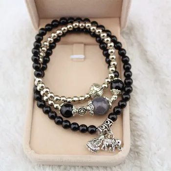 Thailand Buddha style natural black stone bracelets jewelry multi-layers Korean Fashion female jewelry wholesale Free shipping
Thailand Buddha style natural black stone bracelets jewelry multi-layers Korean Fashion female jewelry wholesale Free shipping