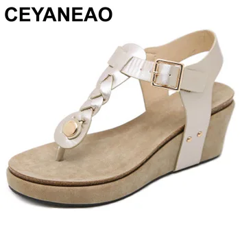 CEYANEAO New Simple Design Size 35-42 Women Sandals Comfortable High Heel Platform Non Slip Summer Sandals Fashion Casual Shoes
CEYANEAO New Simple Design Size 35-42 Women Sandals Comfortable High Heel Platform Non Slip Summer Sandals Fashion Casual Shoes