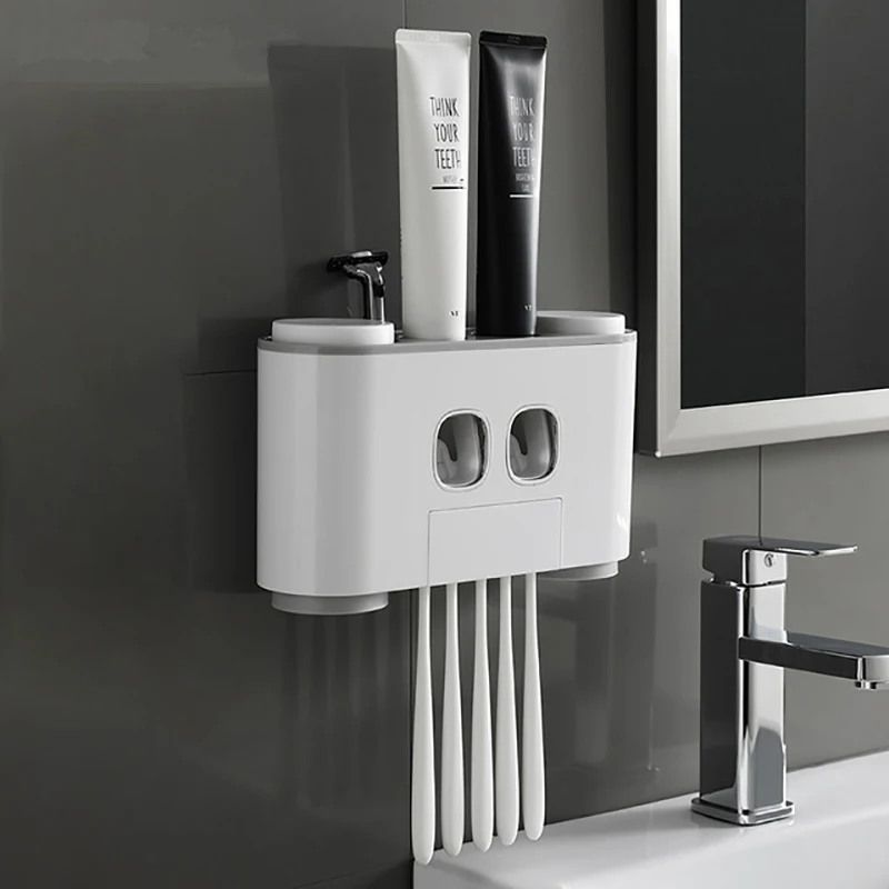 Wonderlife Bathroom Automatic Toothpaste Dispenser Toothpaste Squeezer Wall Paste Mounted Toothbrush Storage Holder
Wonderlife Bathroom Automatic Toothpaste Dispenser Toothpaste Squeezer Wall Paste Mounted Toothbrush Storage Holder