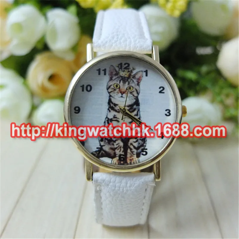 100pcs/lot, Vogue Cute Cartoon Women Lady Girl Lovely Cats Face Leather Quartz Analog Dress Wrist Watches
100pcs/lot, Vogue Cute Cartoon Women Lady Girl Lovely Cats Face Leather Quartz Analog Dress Wrist Watches