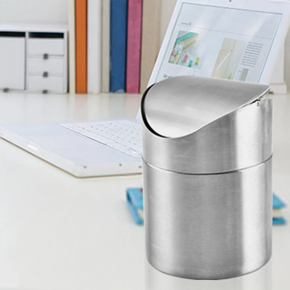 Mini Easy Clean Rolling Cover Rubbish Car Office Stainless Steel Trash Can Dust Desktop Detachable Home Garbage Bin
Mini Easy Clean Rolling Cover Rubbish Car Office Stainless Steel Trash Can Dust Desktop Detachable Home Garbage Bin