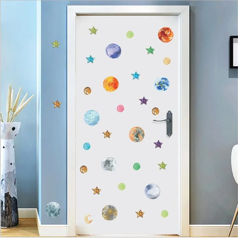 1PCS 30*90CM Sun Star Wall Sticker For Series Children's Room Cosmic Planet Bedroom Decorative Sticker For Home
1PCS 30*90CM Sun Star Wall Sticker For Series Children's Room Cosmic Planet Bedroom Decorative Sticker For Home