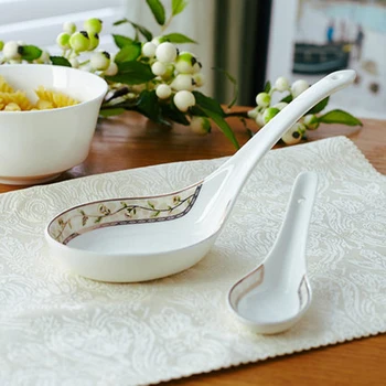 Long Vintage Spoon Ceramic Tableware Set Round Soup Kitchen Utensils Spoon Ferramenta Hotel Koken Gereedschap Dinnerware DDN0071
Long Vintage Spoon Ceramic Tableware Set Round Soup Kitchen Utensils Spoon Ferramenta Hotel Koken Gereedschap Dinnerware DDN0071