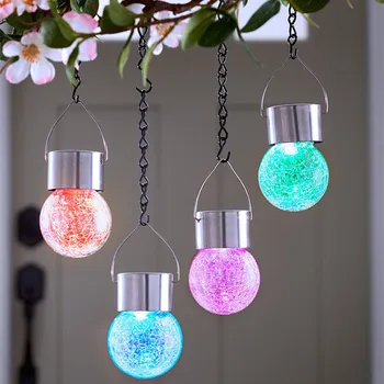 Garden Solar Hang pendant lights Crystal Glass Crack Lamp Christmas decor RGB IP55 Rotatable Camping Hanging LED Light Outdoor
Garden Solar Hang pendant lights Crystal Glass Crack Lamp Christmas decor RGB IP55 Rotatable Camping Hanging LED Light Outdoor