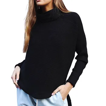 Autumn Women Sweater and Pullovers Fashion Turtleneck Solid Color Sweater Female Loose Pullover Sweater
Autumn Women Sweater and Pullovers Fashion Turtleneck Solid Color Sweater Female Loose Pullover Sweater