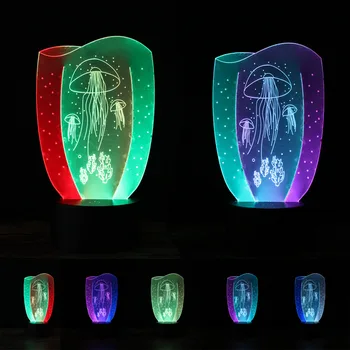 3D Jellyfish Underwater Vision lava Lampara Night Light Desk Lamp 7 Color Change Child Kid Birthday halloween Christmas Gifts
3D Jellyfish Underwater Vision lava Lampara Night Light Desk Lamp 7 Color Change Child Kid Birthday halloween Christmas Gifts