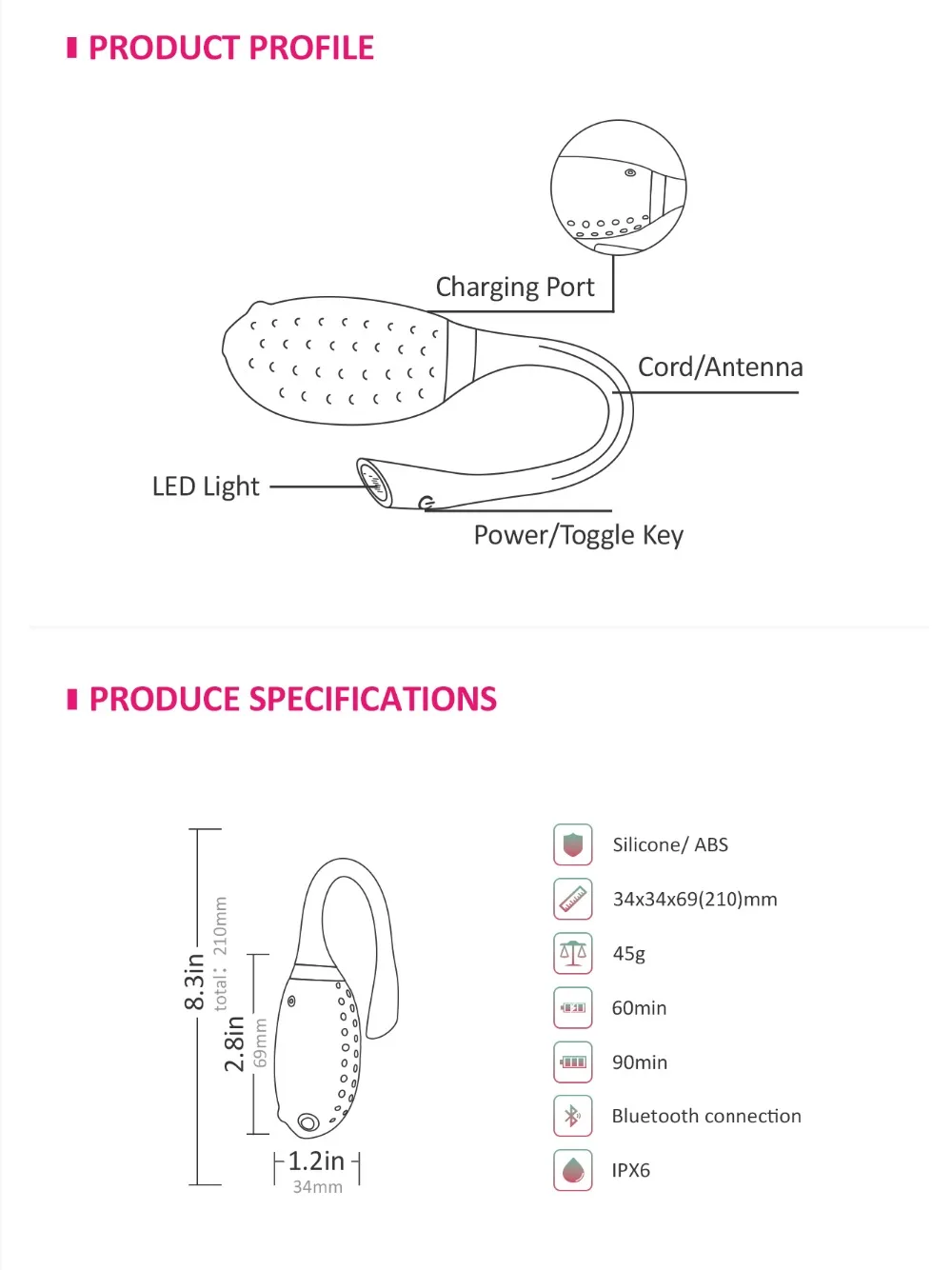 Умный вибромассажер Flamingo купить со скидкой в секс шопе  Вибраторы  Вибро яйца и пули