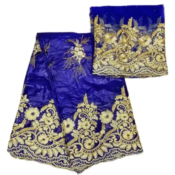 Most popular Stereoscopic embroidery pattern with beads 5 yards Bazin Riche and 2 yards net lace HDB4 royal blue WAX lace Fabric
Most popular Stereoscopic embroidery pattern with beads 5 yards Bazin Riche and 2 yards net lace HDB4 royal blue WAX lace Fabric