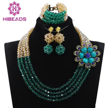 Teal and Gold Chunky African Jewelry Set Crystal Beaded Dubai Necklace Stud Earrings Set 2017 Free Shipping WD492
Teal and Gold Chunky African Jewelry Set Crystal Beaded Dubai Necklace Stud Earrings Set 2017 Free Shipping WD492