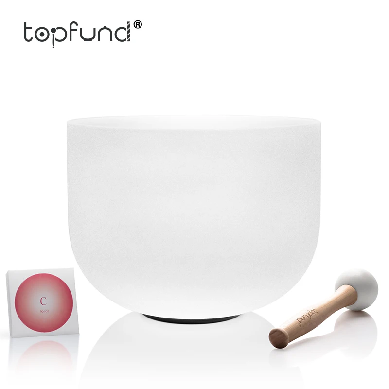TOPFUND C Note Root Chakra Frosted Quartz Crystal Singing Bowl 9"For Meditation yoga practice
TOPFUND C Note Root Chakra Frosted Quartz Crystal Singing Bowl 9"For Meditation yoga practice