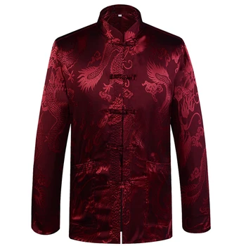 Brand New Arrival Chinese Traditional Men's Satin Mandarin Collar Dragon Silk Tang Suit Clothing Kung Fu Jacket Coat YZT1205
Brand New Arrival Chinese Traditional Men's Satin Mandarin Collar Dragon Silk Tang Suit Clothing Kung Fu Jacket Coat YZT1205