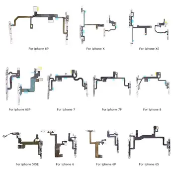 Volume Button Power Switch On Off Key Replacement Flex Cable for iPhone 5SE/6/6P/6S/6SP/7/7P/8/8P/X/XS Repair Assembly Parts
Volume Button Power Switch On Off Key Replacement Flex Cable for iPhone 5SE/6/6P/6S/6SP/7/7P/8/8P/X/XS Repair Assembly Parts