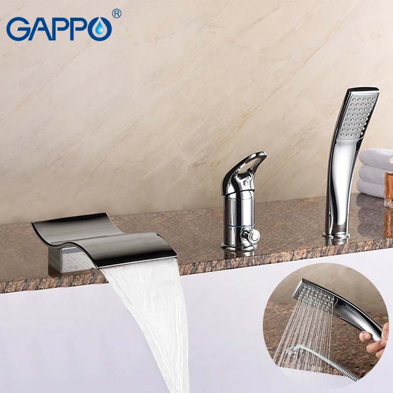

GAPPO Bathtub Faucets Waterfall bathroom tub Faucet bathtub taps deck mounted bathroom bath tub mixer shower tap