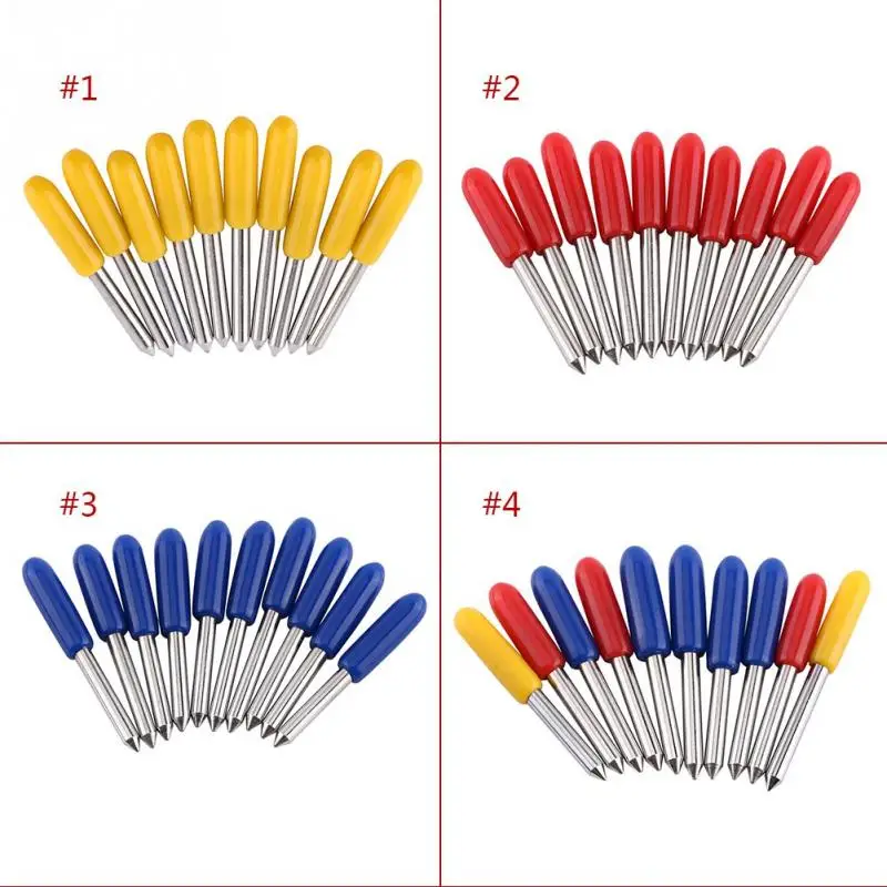 10Pcs/Lot Roland Plotter Cutter Knife Cemented Carbide Blade For Vinyl Cricut Cutting 30/45/60 Degree Vinyl Cutter Blades Offset
10Pcs/Lot Roland Plotter Cutter Knife Cemented Carbide Blade For Vinyl Cricut Cutting 30/45/60 Degree Vinyl Cutter Blades Offset