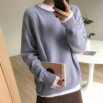 New Autumn Winter Women Knitted Sweaters Female Solid Color O-Neck Long Sleeve Pullover Jumper Casual Basic Sweater
New Autumn Winter Women Knitted Sweaters Female Solid Color O-Neck Long Sleeve Pullover Jumper Casual Basic Sweater