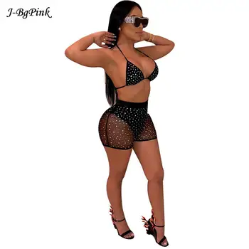 Sequin Vest 2 Pieces Set Women Summer Sexy Crop Top + Shorts Two Piece Suit Matching Party Sets Beach Club shorts
Sequin Vest 2 Pieces Set Women Summer Sexy Crop Top + Shorts Two Piece Suit Matching Party Sets Beach Club shorts