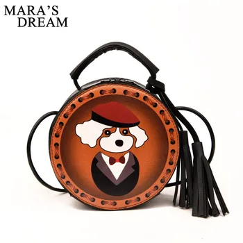 Mara's Dream 2018 Mini Luxury Handbags Women Handbags PU Leather Tassel Printed Cartoon Round Crossbody Bags for Women Handbags
Mara's Dream 2018 Mini Luxury Handbags Women Handbags PU Leather Tassel Printed Cartoon Round Crossbody Bags for Women Handbags