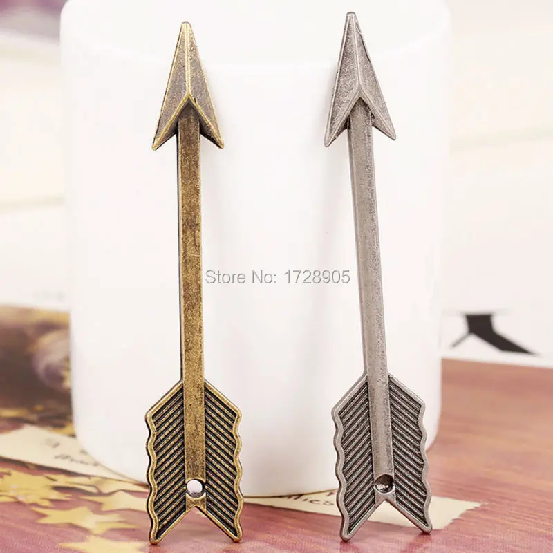 Hot Selling 80x10mm 5pcs/Lot Arrow Pendants Metal Alloy Antique Gold Or Silver Tone Vintage Charm Pendants
Hot Selling 80x10mm 5pcs/Lot Arrow Pendants Metal Alloy Antique Gold Or Silver Tone Vintage Charm Pendants