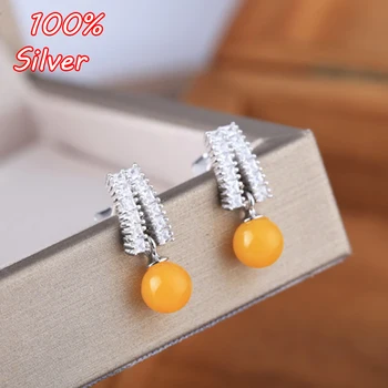 100% 925 Sterling Silver Color Earrings Blank DIY lnlaid 6-8mm Wax Amber Round Pearl Earrings
100% 925 Sterling Silver Color Earrings Blank DIY lnlaid 6-8mm Wax Amber Round Pearl Earrings