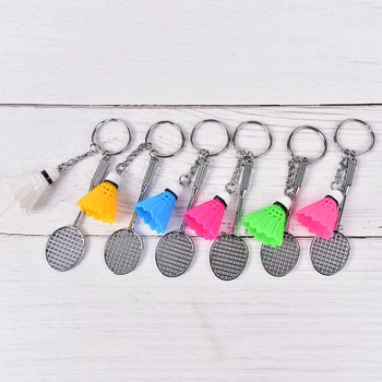 New Arrive 1PCS Mini Badminton Racket Balls Sports Keyring Pendant 3D Keyfob Keychain Holder Ring
New Arrive 1PCS Mini Badminton Racket Balls Sports Keyring Pendant 3D Keyfob Keychain Holder Ring