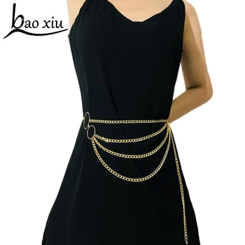 New Street Luxury Hot belt Women's Gold Metal Chain Long Tassel Belt Multilayer Female Waistband Wedding Belt Straps accessories
New Street Luxury Hot belt Women's Gold Metal Chain Long Tassel Belt Multilayer Female Waistband Wedding Belt Straps accessories