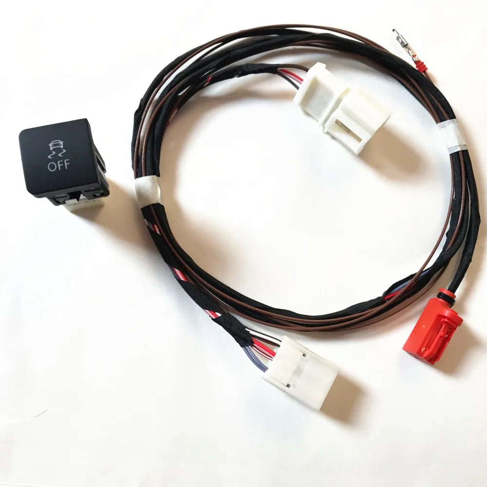 RWSYPL 1Set ESP OFF ASR Traction Control Driving Stability Program Mode Switch & Cable Harness For Golf 5 MK6 1KD 927 117
RWSYPL 1Set ESP OFF ASR Traction Control Driving Stability Program Mode Switch & Cable Harness For Golf 5 MK6 1KD 927 117