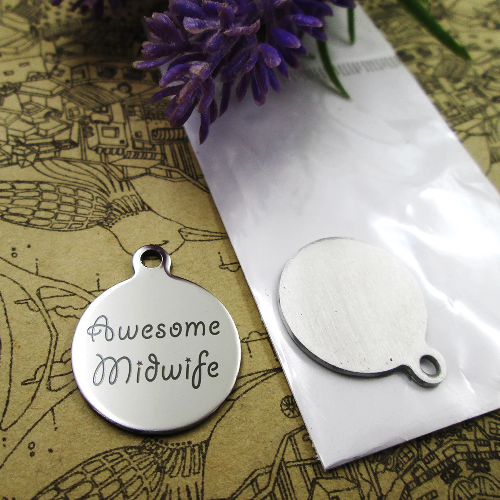 20pcs--"Awesome Midwife "stainless steel charms more style for choosing DIY Charms pendants for necklace
20pcs--"Awesome Midwife "stainless steel charms more style for choosing DIY Charms pendants for necklace