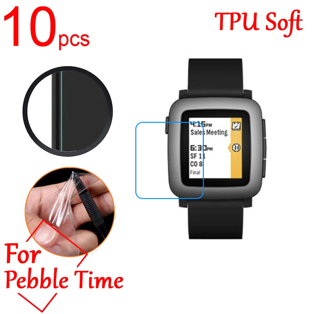 10pcs Ultra Clear TPU Soft Explosion-proof LCD Screen Protector Film cover For Pebble Time Round Steec Film (Not Tempered glass)
10pcs Ultra Clear TPU Soft Explosion-proof LCD Screen Protector Film cover For Pebble Time Round Steec Film (Not Tempered glass)