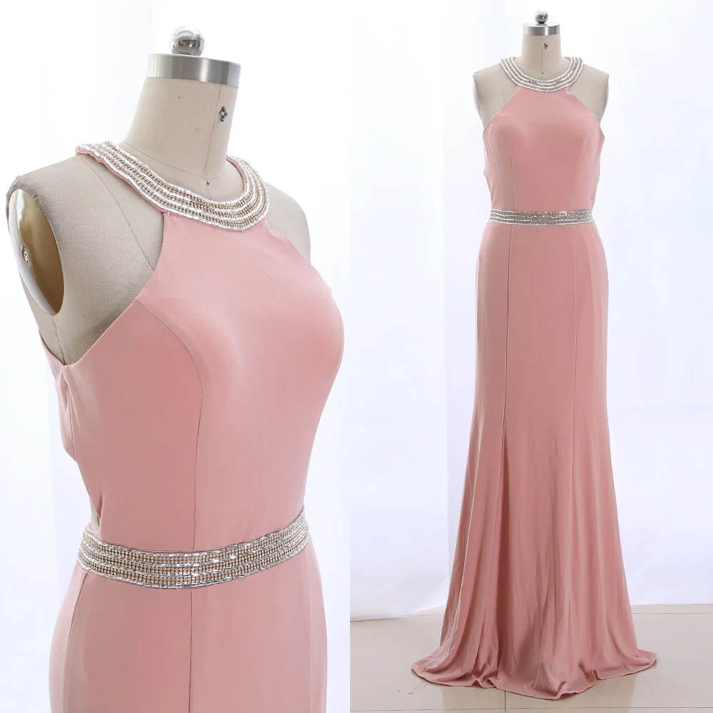 MACloth Pink A-Line Halter Floor-Length Long Crystal Jersey Prom Dresses Dress M 265494 Clearance
MACloth Pink A-Line Halter Floor-Length Long Crystal Jersey Prom Dresses Dress M 265494 Clearance