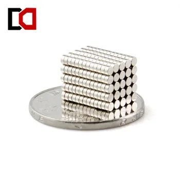 

Wholesale 300pcs mini disc 2x1mm n50 rare earth permanent strong neodymium magnet bulk NdFeB magnets nickle free shipping