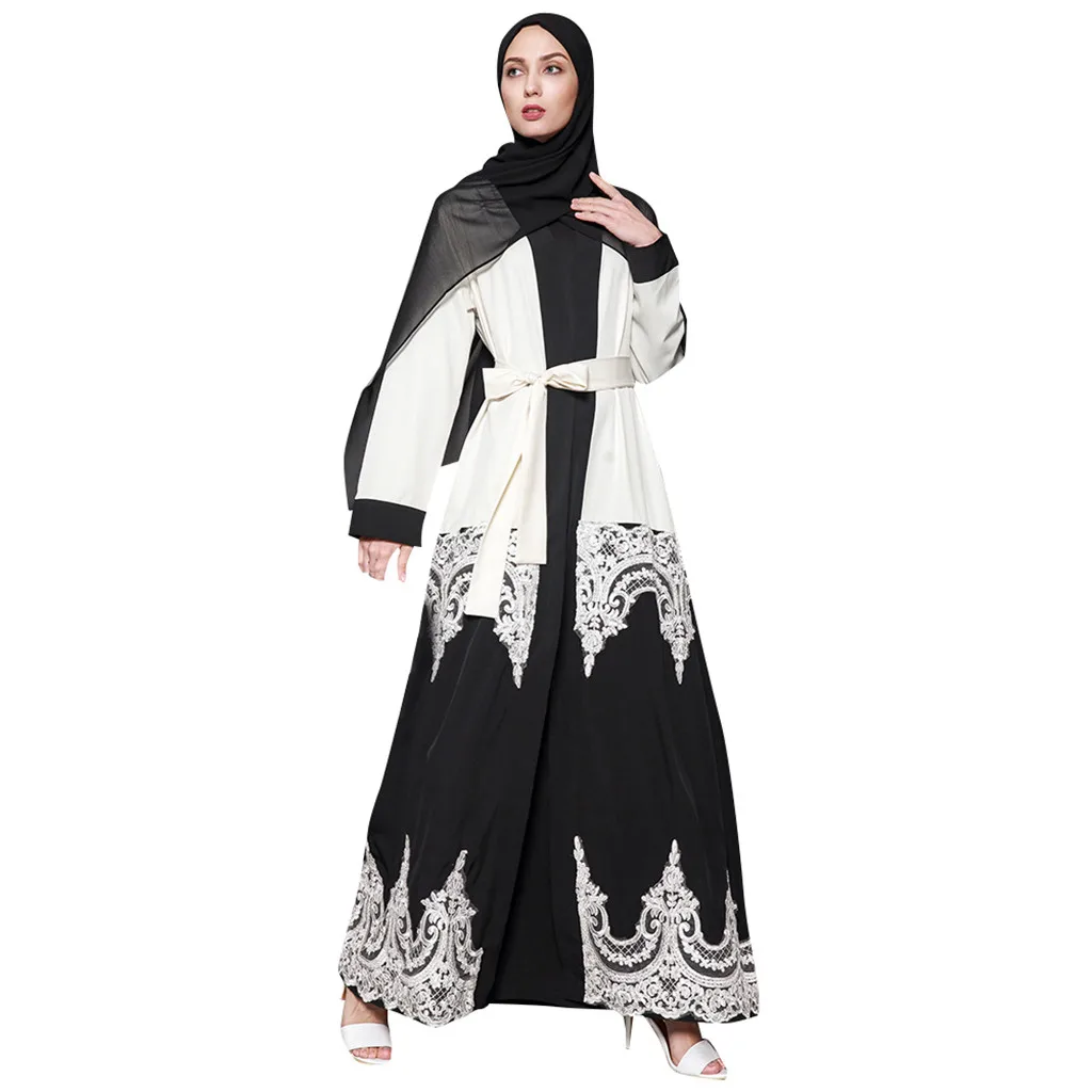 2019 New Arrivals Elegant Open Abaya Womens Lace Smooth Dress Plus Size Loose Dress Adult Muslim Kaftan Jilbab Garments
2019 New Arrivals Elegant Open Abaya Womens Lace Smooth Dress Plus Size Loose Dress Adult Muslim Kaftan Jilbab Garments