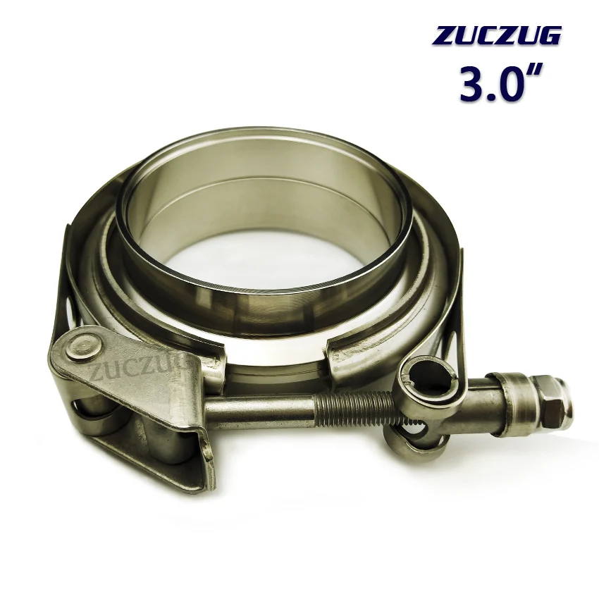 ZUCZUG 3.0 inch stainless steel quick release v- band clamp with flange kit for exhaust downpipe
ZUCZUG 3.0 inch stainless steel quick release v- band clamp with flange kit for exhaust downpipe