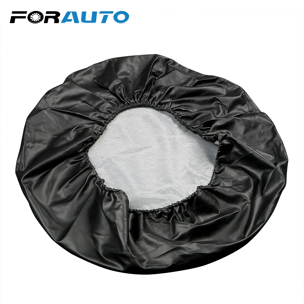 FORAUTO 17 Inch Car Spare Tyre Cover Tire Protector Sun Shade Auto Enclosed Wheel Tire Pouch Bag PU Leather
FORAUTO 17 Inch Car Spare Tyre Cover Tire Protector Sun Shade Auto Enclosed Wheel Tire Pouch Bag PU Leather
